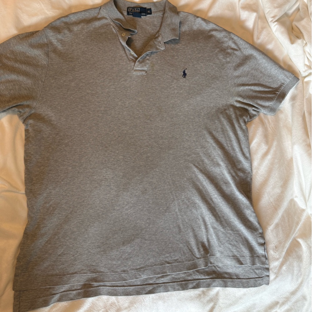 Ralph Lauren Gray Polo Shirt Classic Design